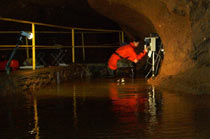 Monitoring of temperature and specific electric conductivity of occasional waters in the Suchá Passage of the Gombasecká Cave